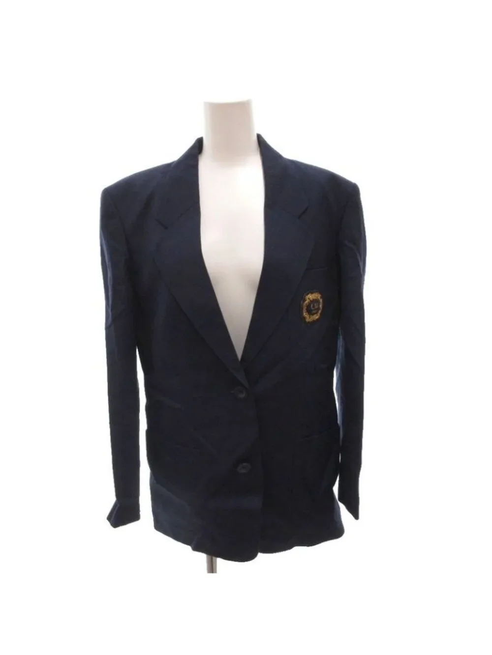 Dior Vintage T-Shirt Jacket Navy Blue Leather Patch